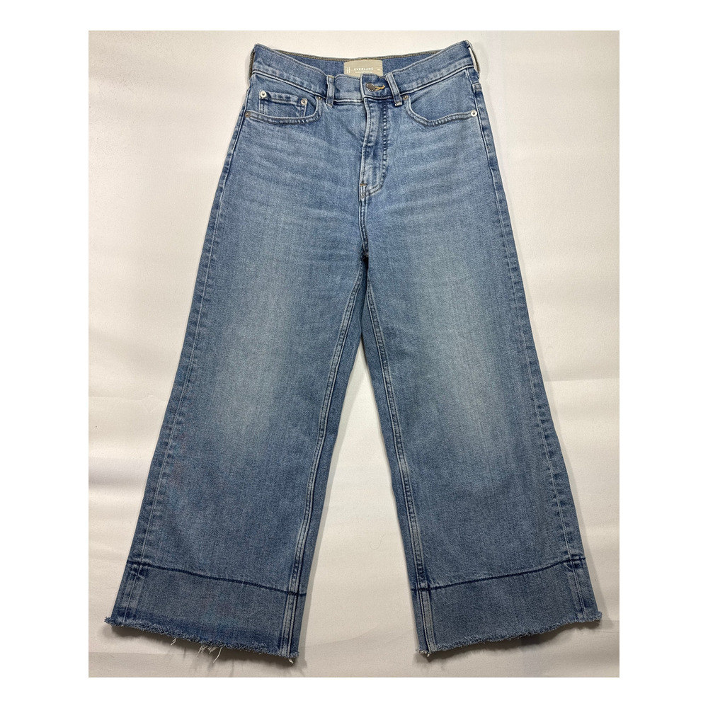 Everlane Women's The Way High Sailor Blue Denim Jeans - Size 26S (26x23.5)